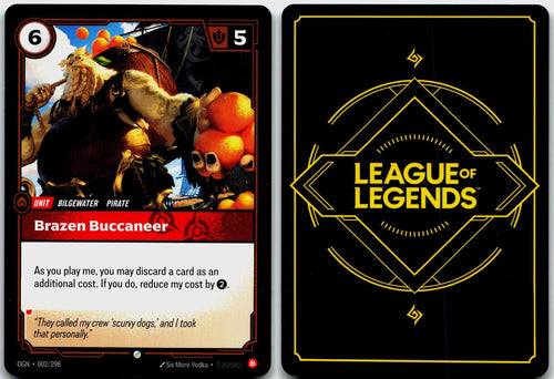 002/298 Brazen Buccaneer Origins