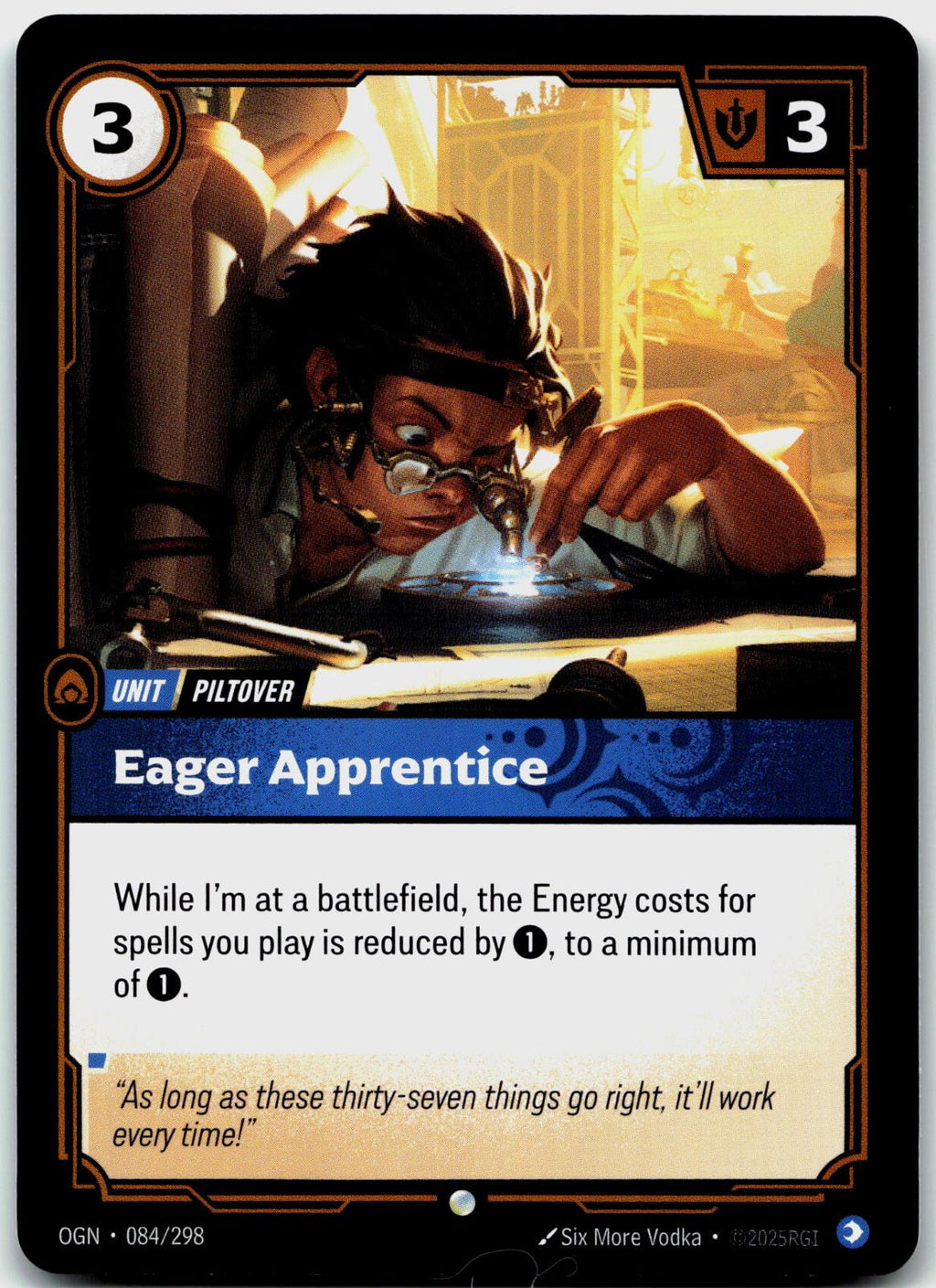 084/298 Eager Apprentice Origins
