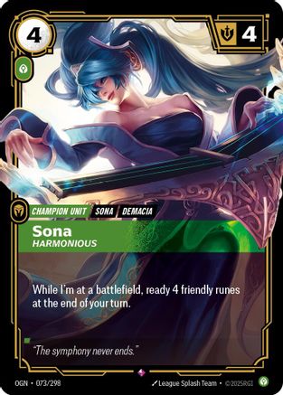 073/298 Sona - Harmonious Foil Origins