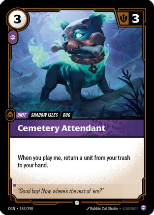165/298 Cemetery Attendant Origins