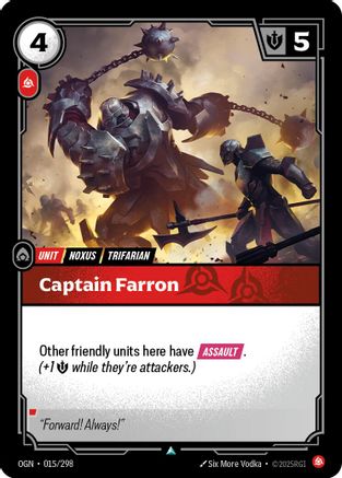 015/298 Captain Farron Origins
