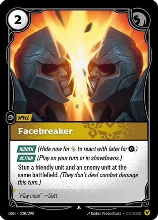 220/298 Facebreaker Origins