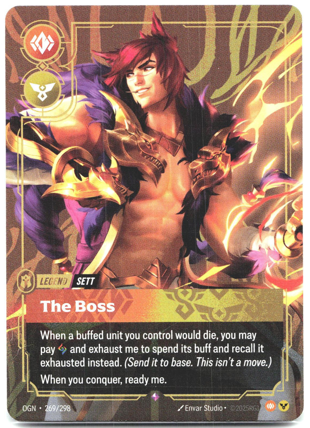 269/298 Sett - The Boss Foil Origins