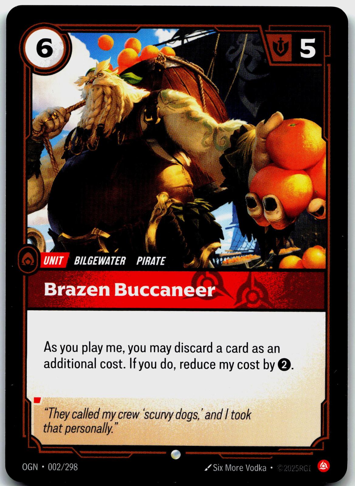 002/298 Brazen Buccaneer Origins