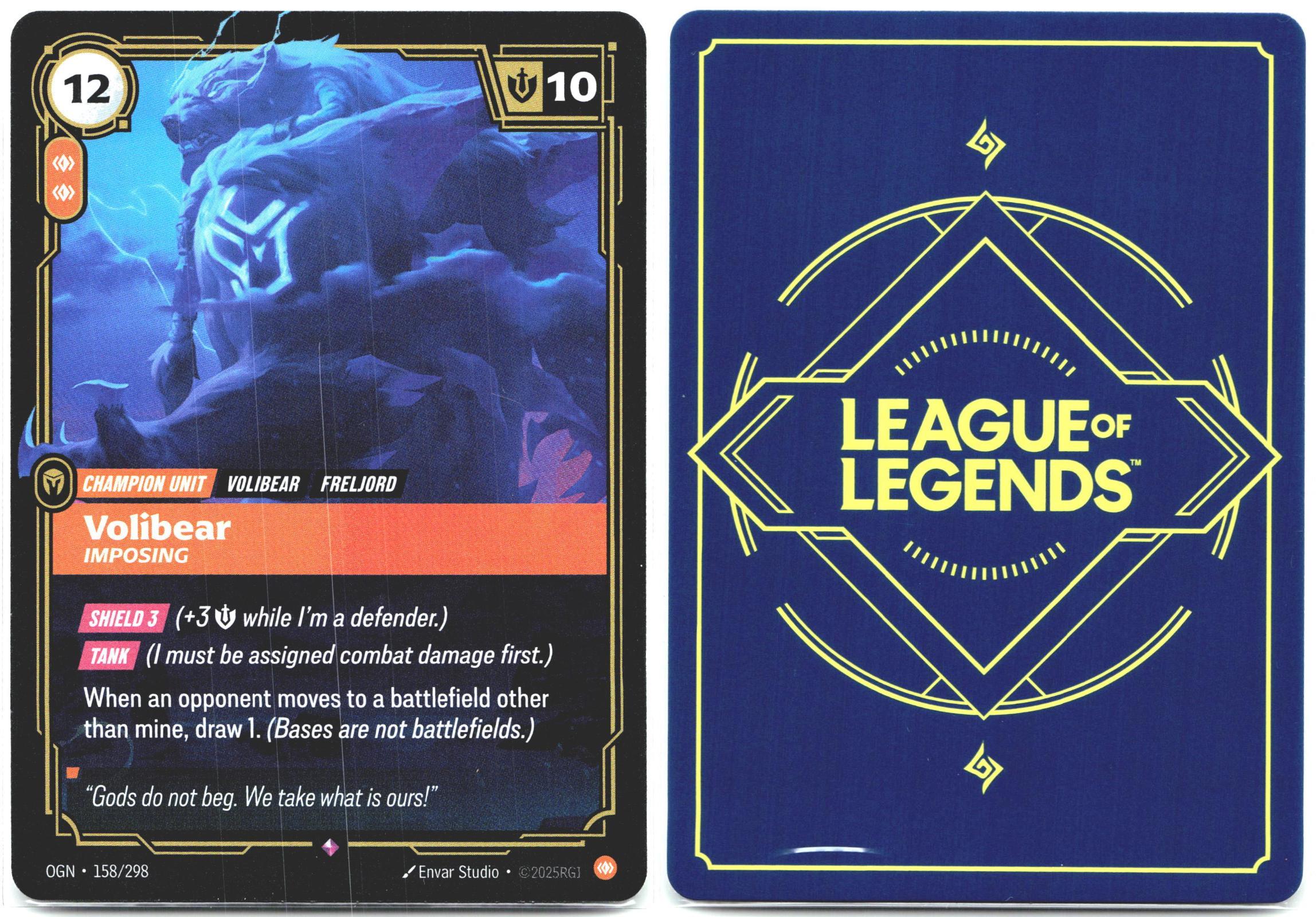 158/298 Volibear - Imposing Foil Origins