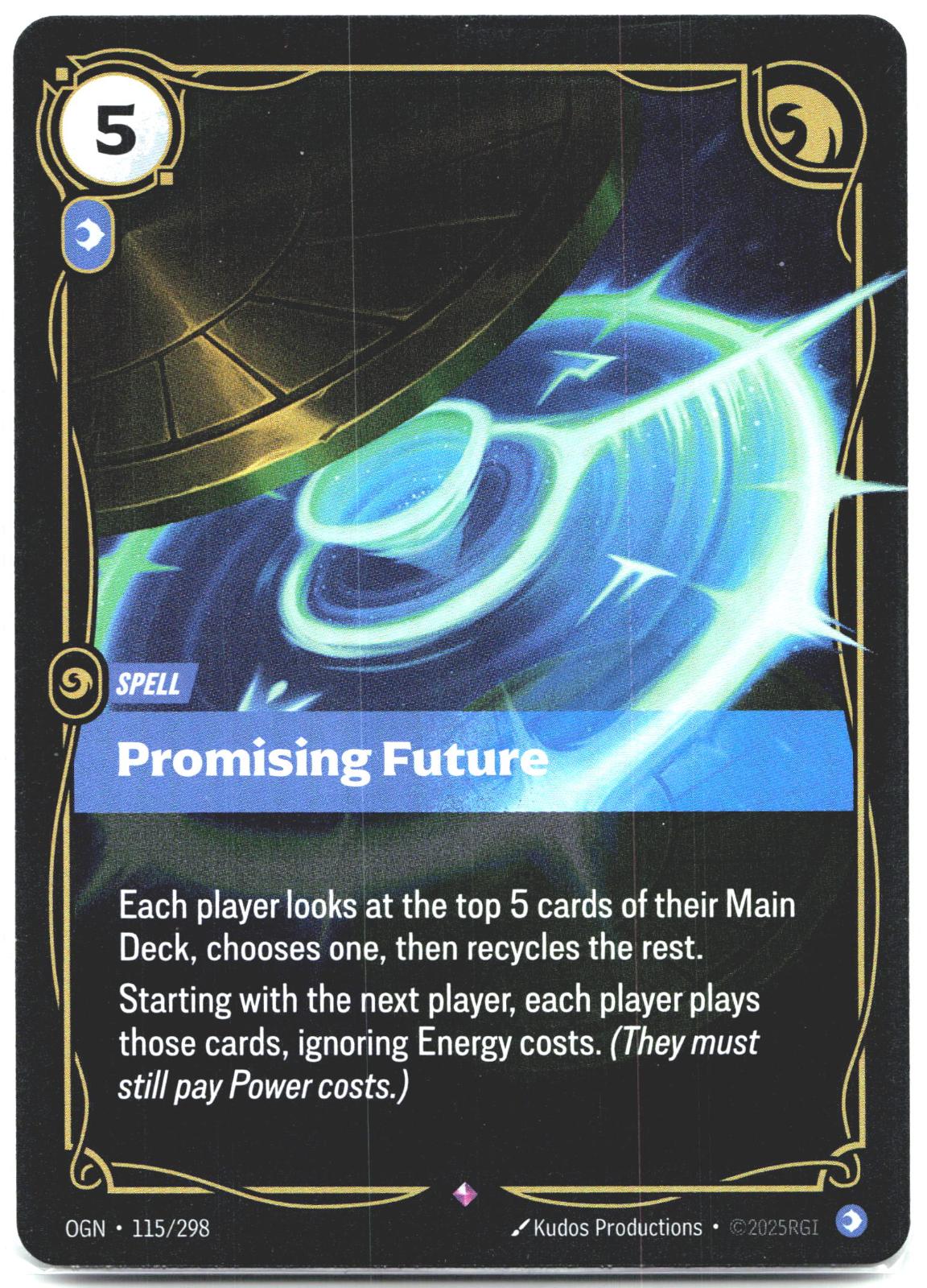 115/298 Promising Future Foil Origins