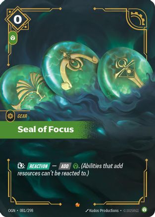 081/298 Seal of Focus Foil Origins