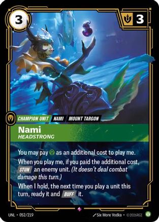 052/219 Nami - Headstrong Foil Unleashed