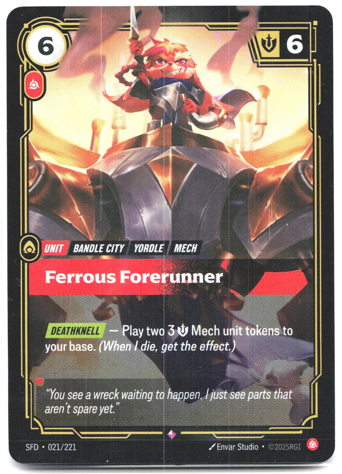 021/221 Ferrous Forerunner Foil Spiritforged