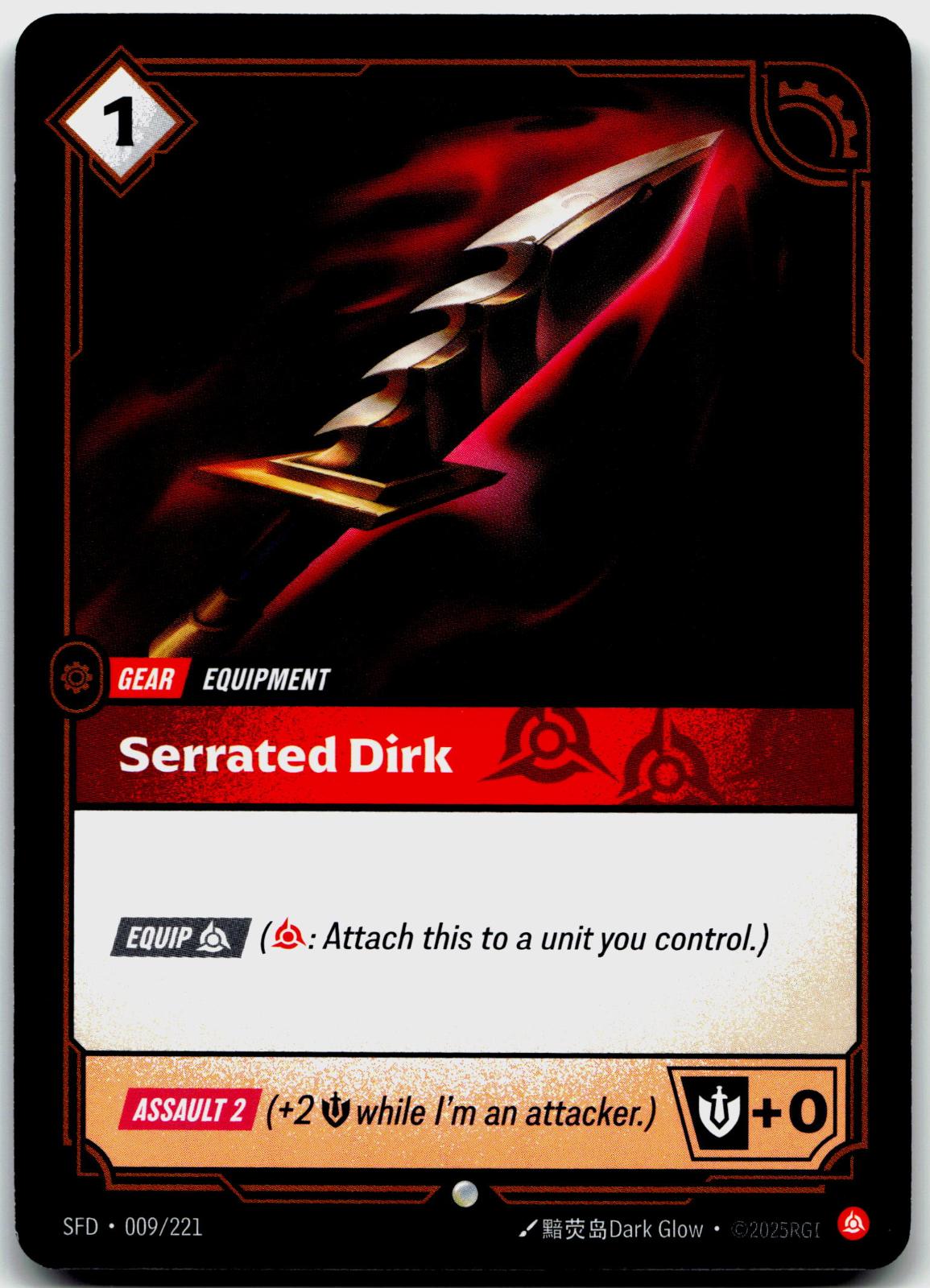 009/221 Serrated Dirk Spiritforged