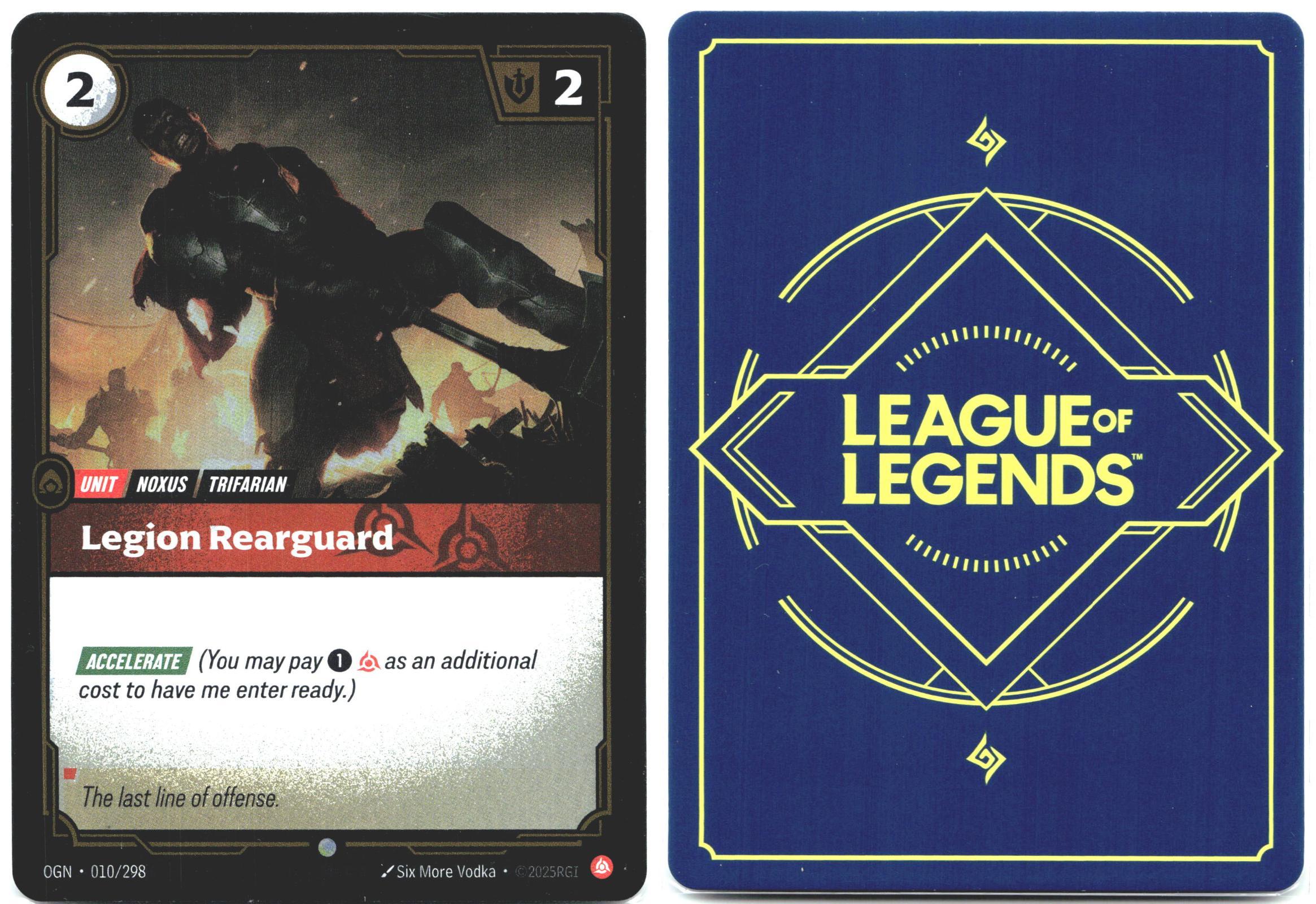 010/298 Legion Rearguard Foil Origins