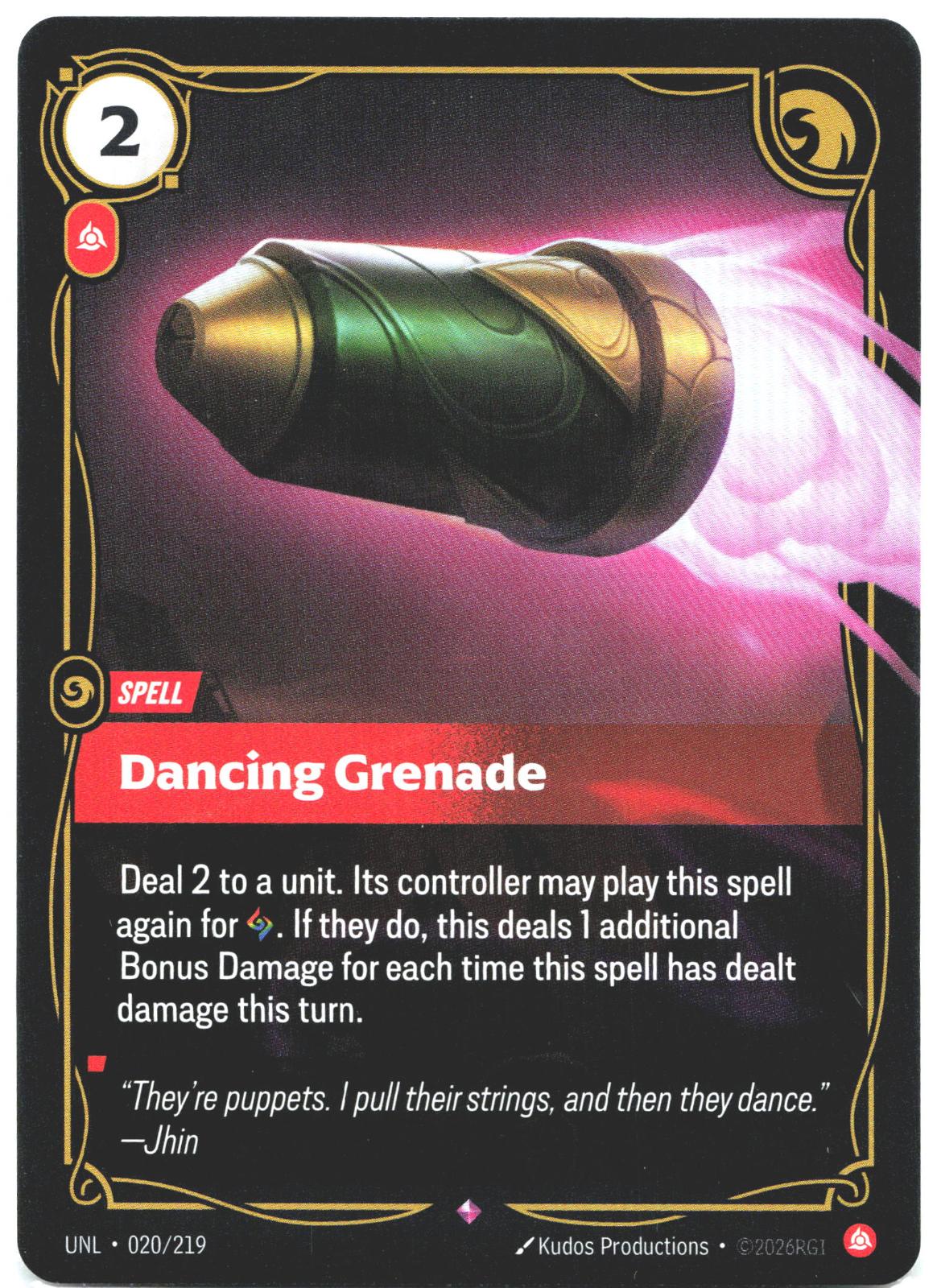 020/219 Dancing Grenade Foil Unleashed