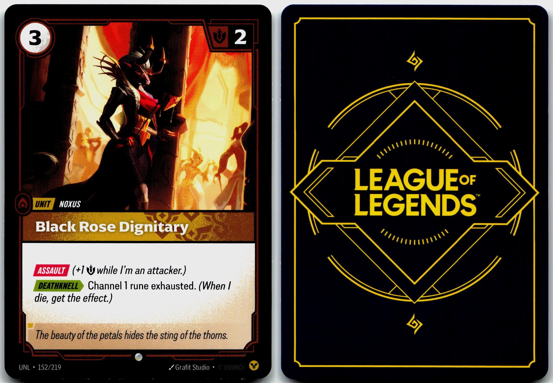 152/219 Black Rose Dignitary Unleashed