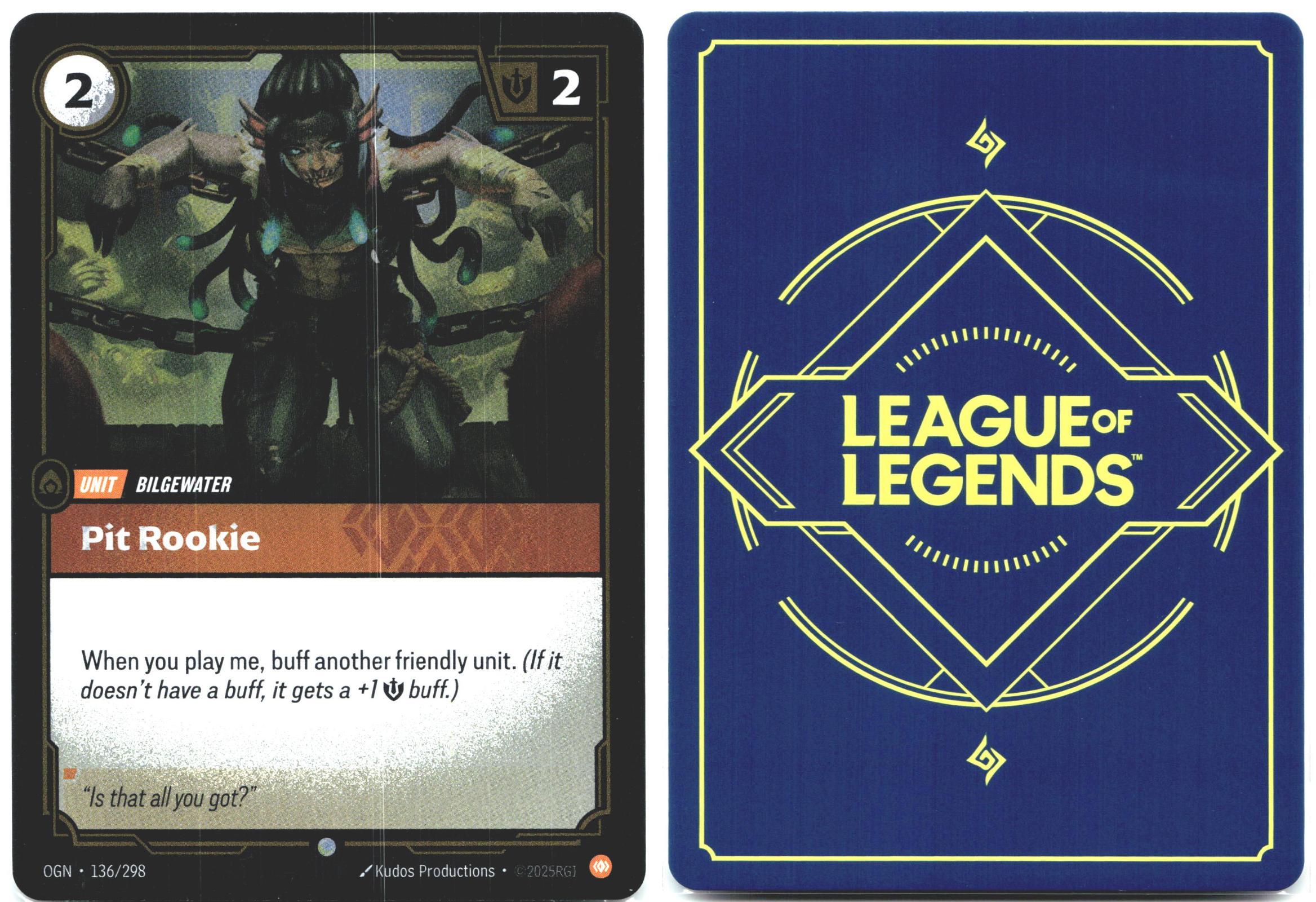 136/298 Pit Rookie Foil Origins