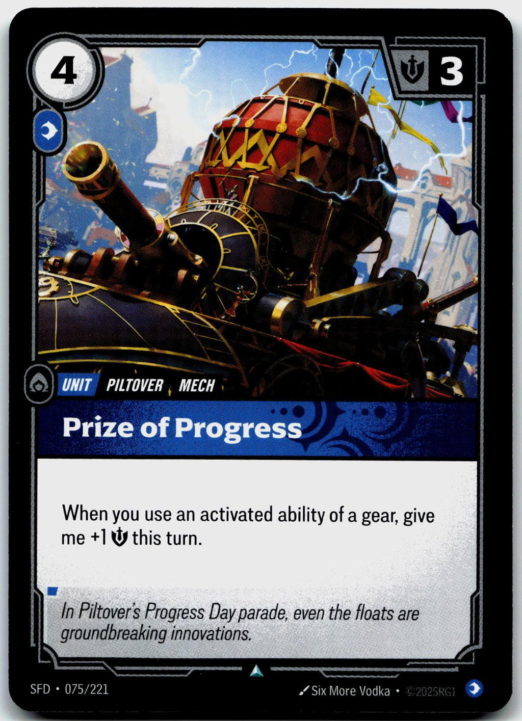 075/221 Prize of Progress Spiritforged