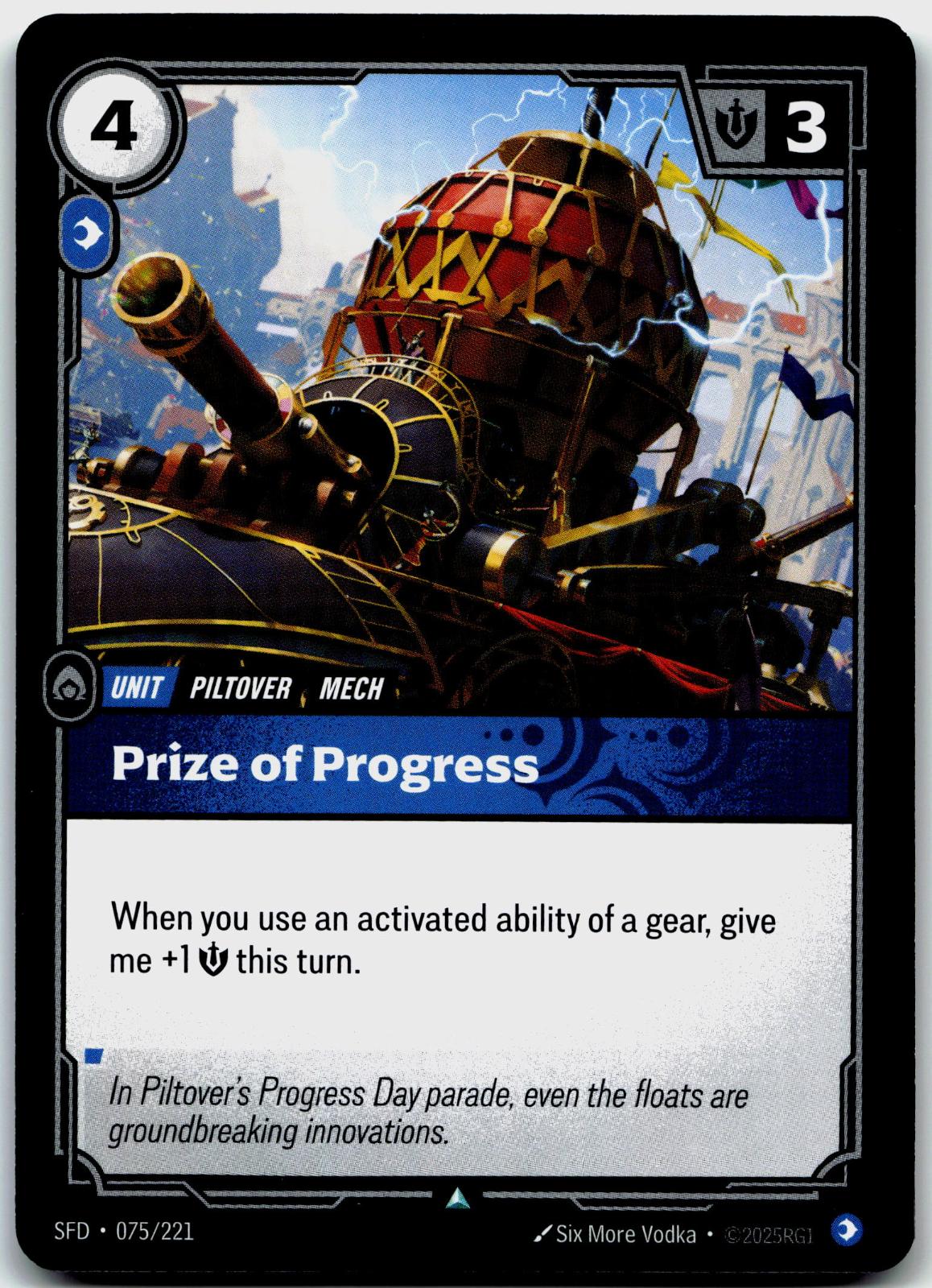 075/221 Prize of Progress Spiritforged