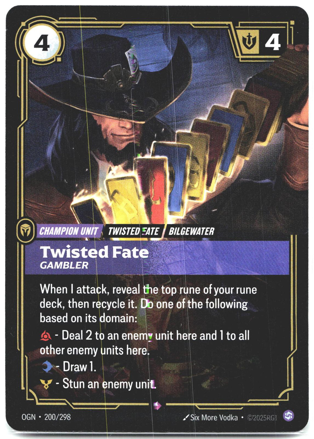 200/298 Twisted Fate - Gambler Foil Origins