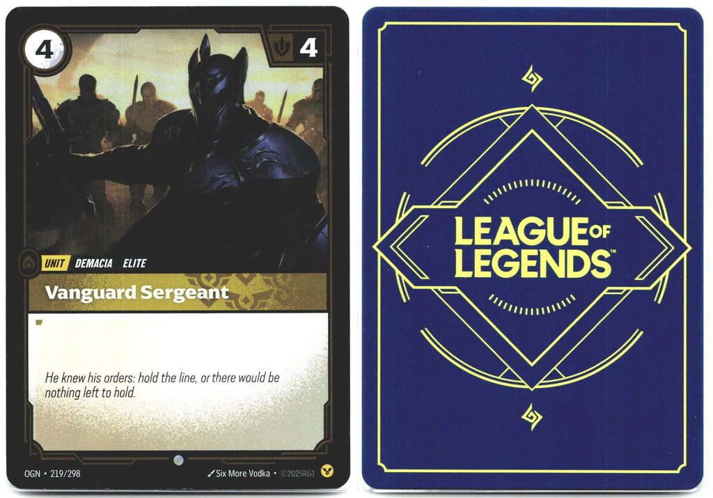 219/298 Vanguard Sergeant Foil Origins