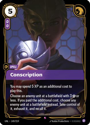 140/219 Conscription Foil Unleashed