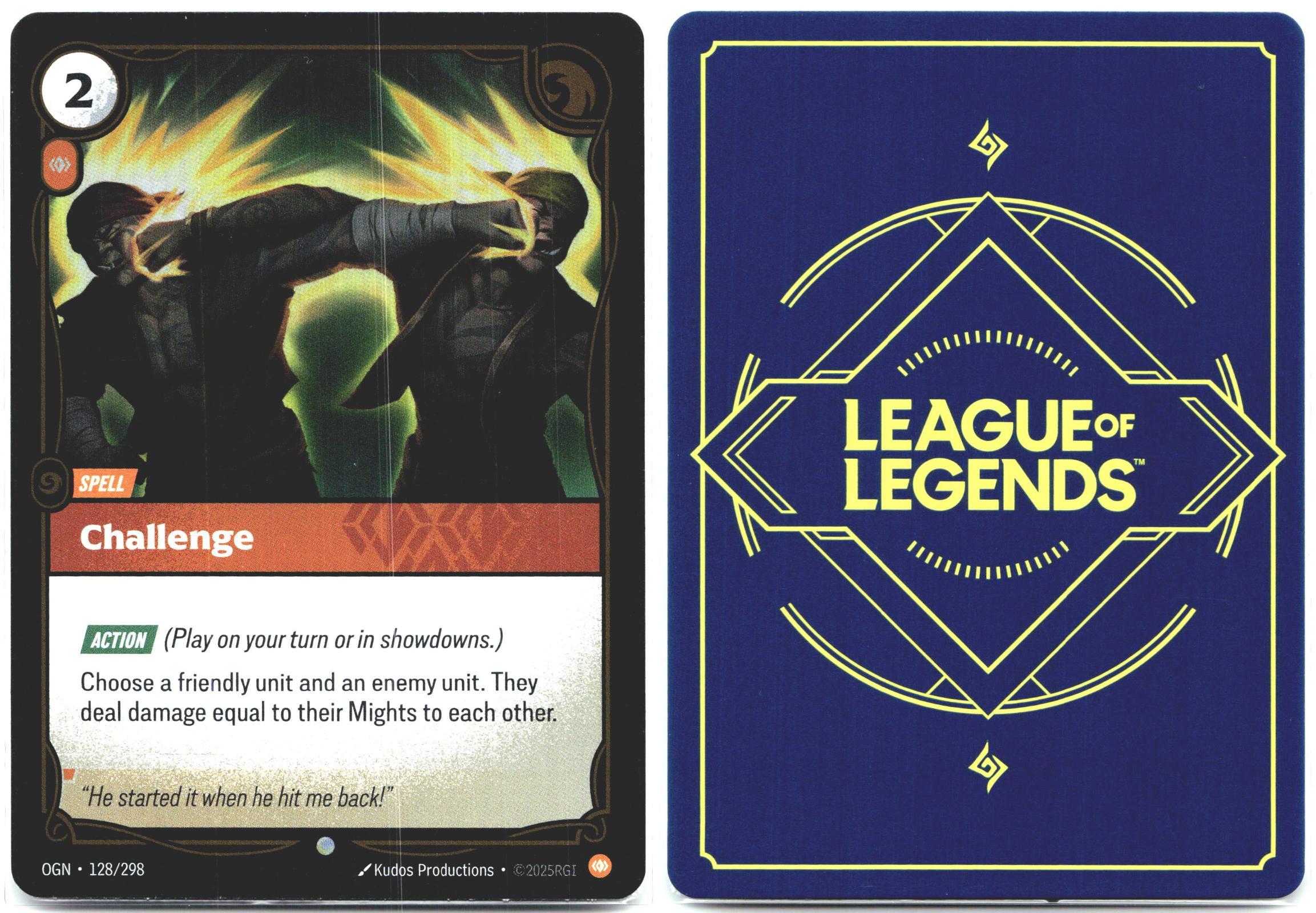 128/298 Challenge Foil Origins