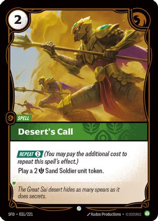 031/221 Desert's Call Spiritforged