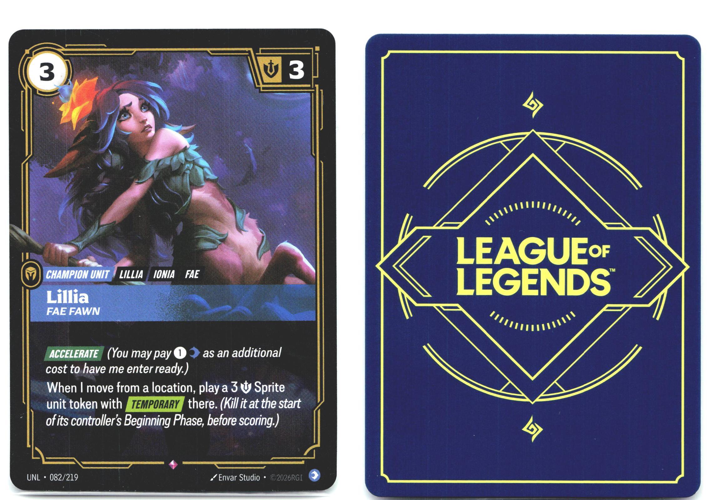 082/219 Lillia - Fae Fawn Foil Unleashed
