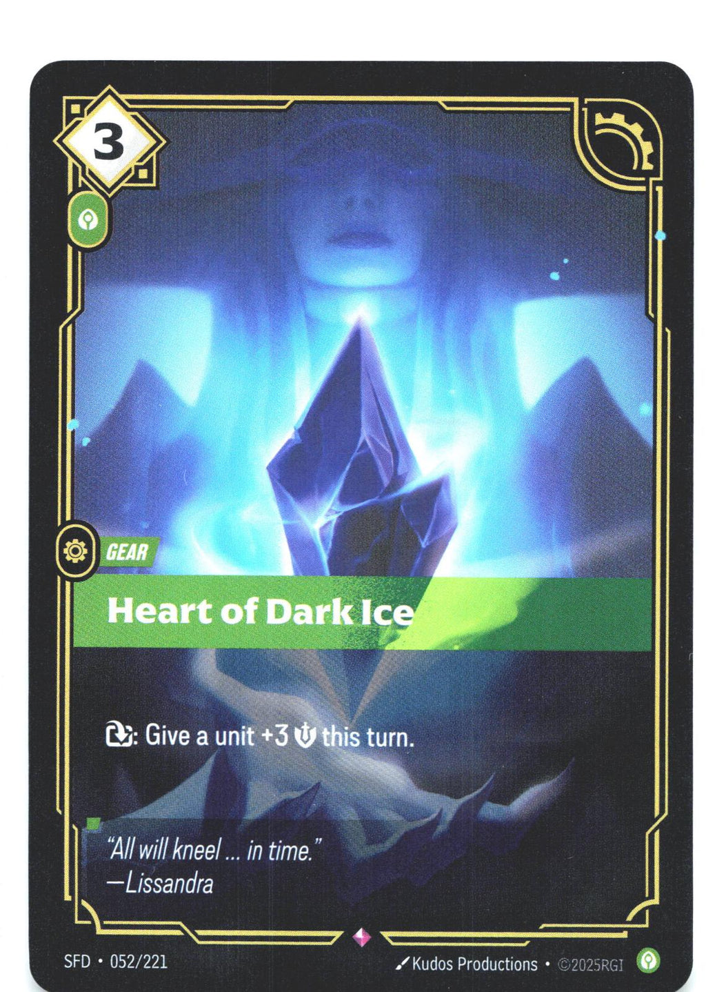 052/221 Heart of Dark Ice Foil Spiritforged