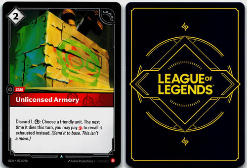 023/298 Unlicensed Armory Origins