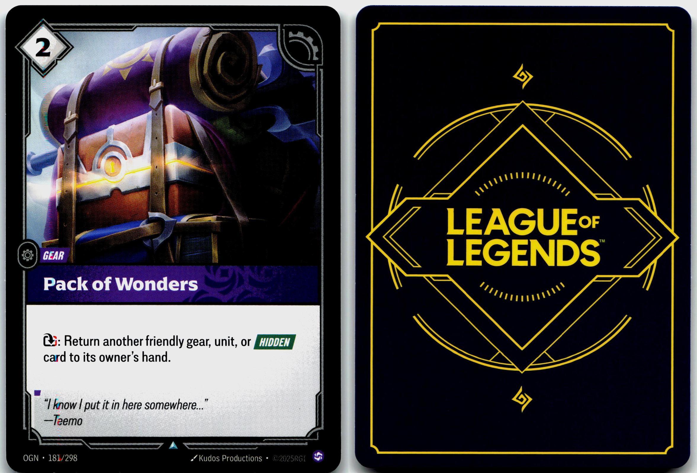 181/298 Pack of Wonders Origins