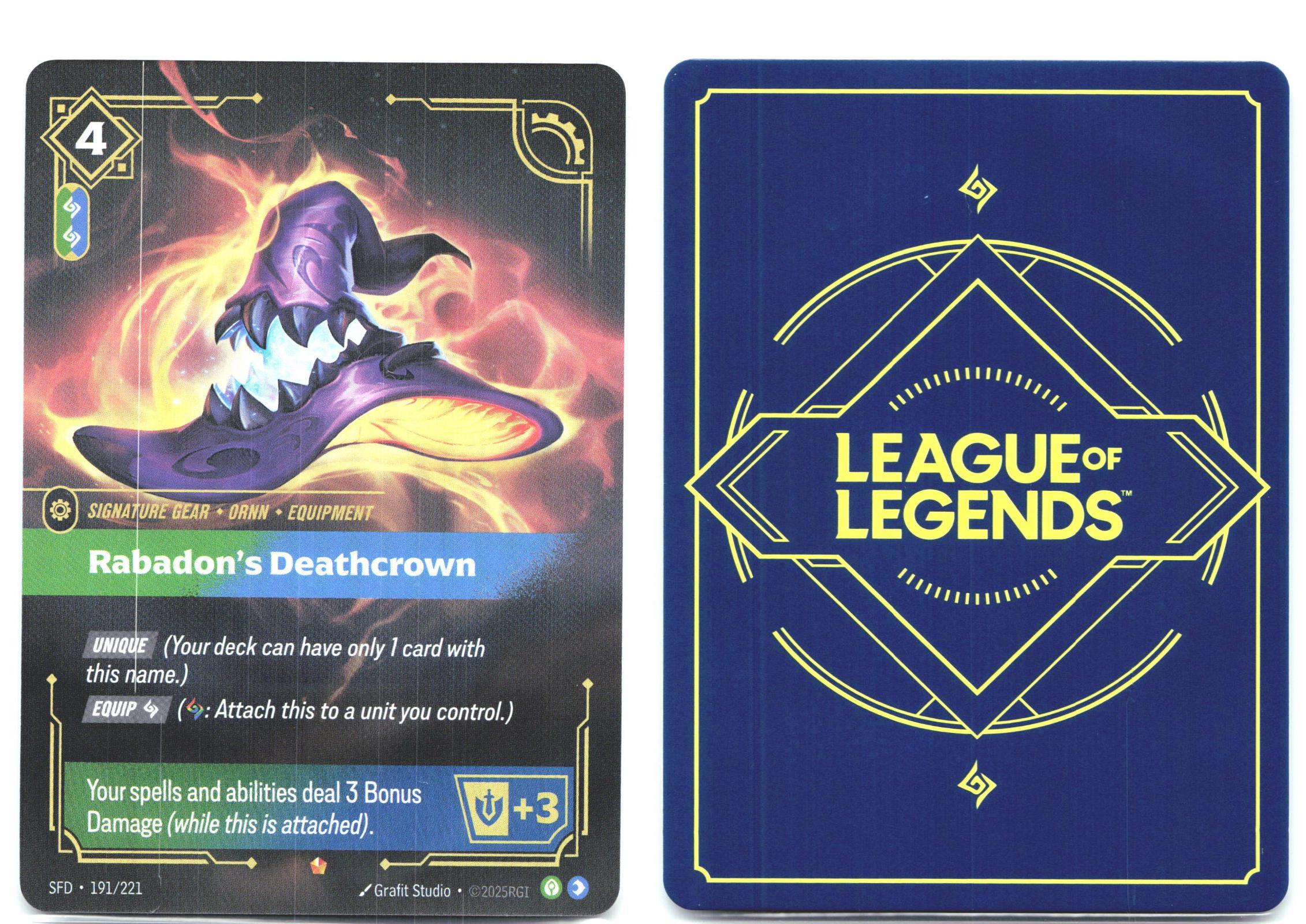 191/221 Rabadon's Deathcrown Foil Spiritforged