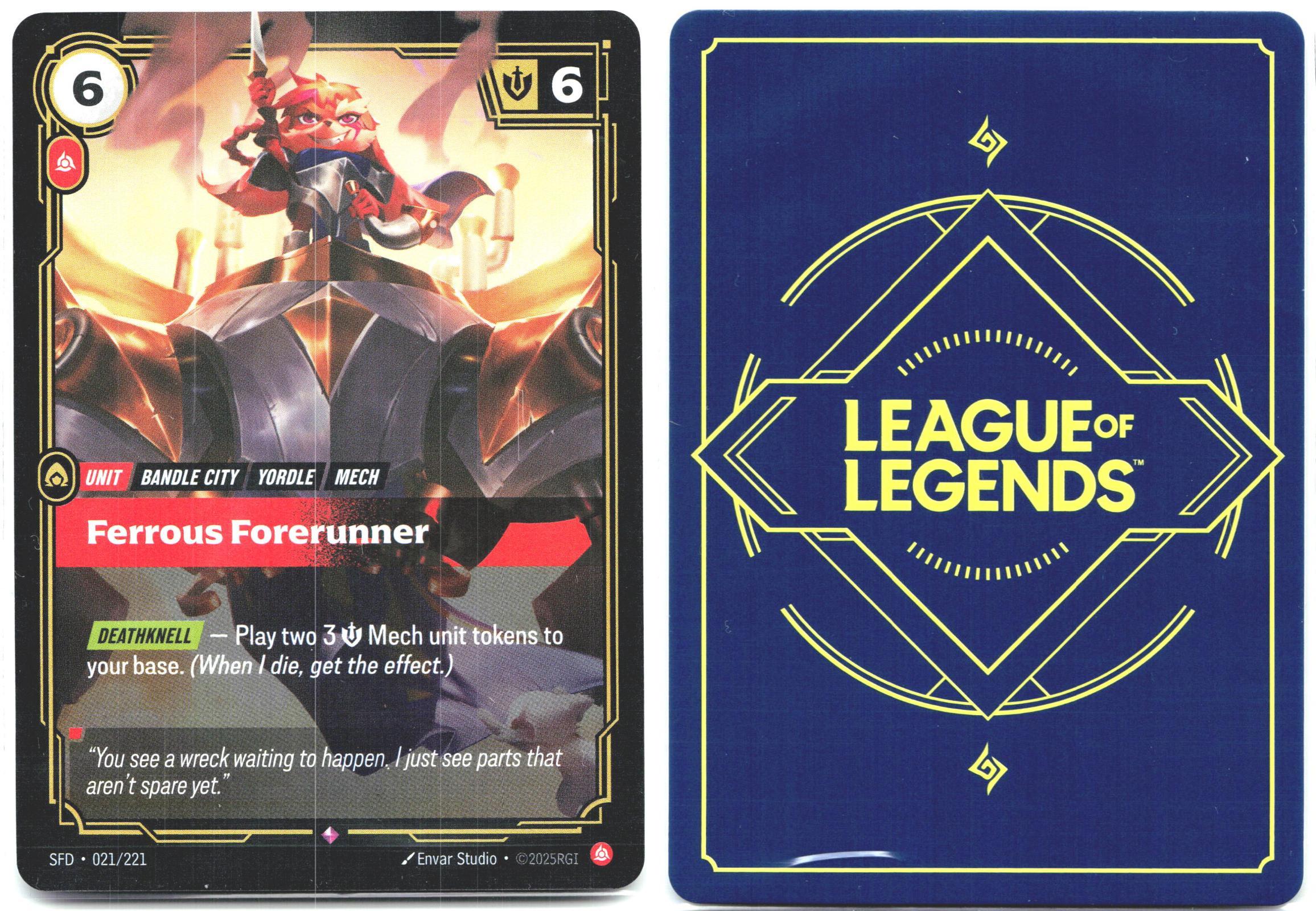 021/221 Ferrous Forerunner Foil Spiritforged