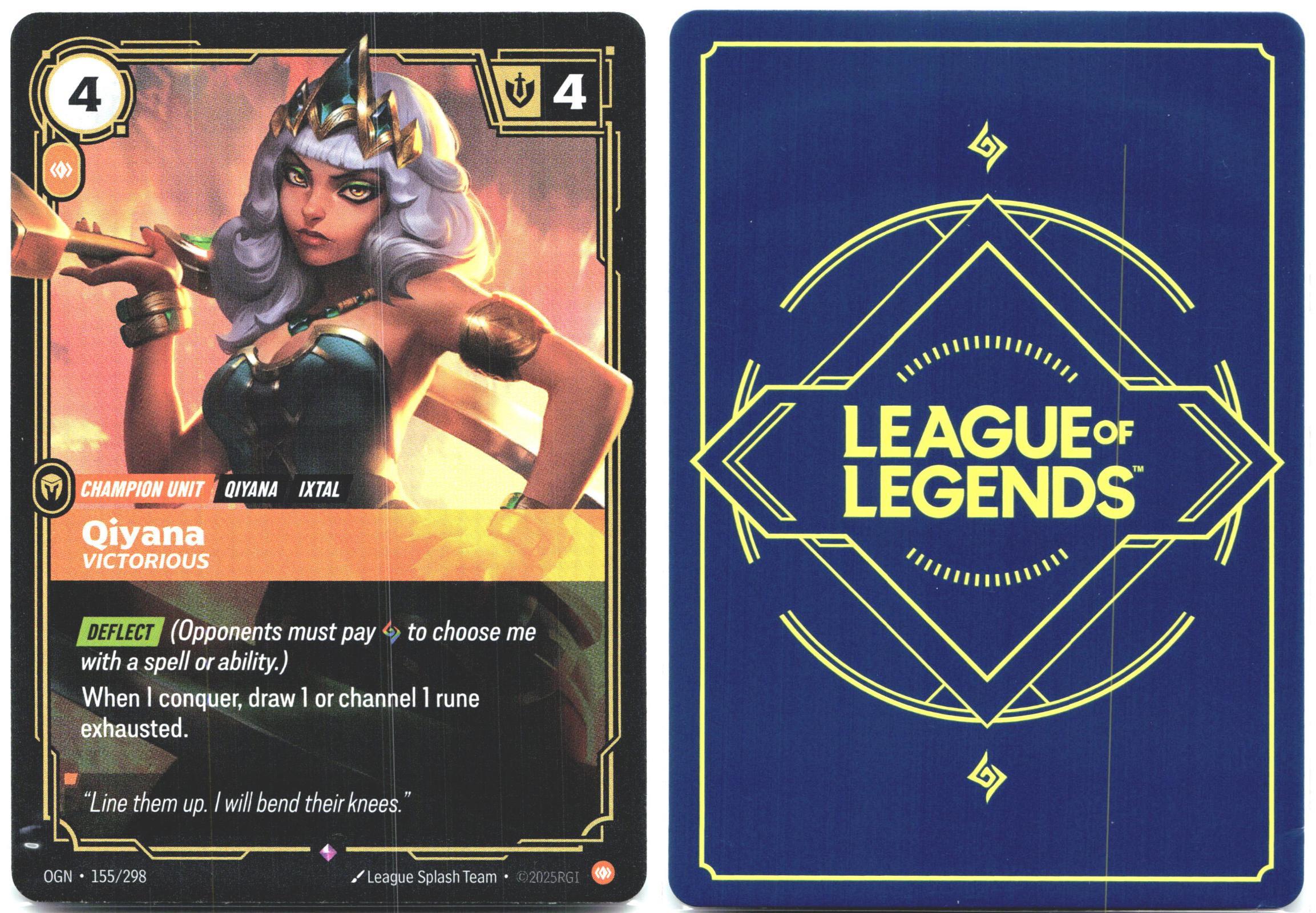 155/298 Qiyana - Victorious Foil Origins