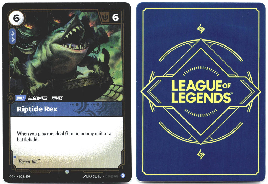 092/298 Riptide Rex Foil Riftbound Organized Play Promotional Cards