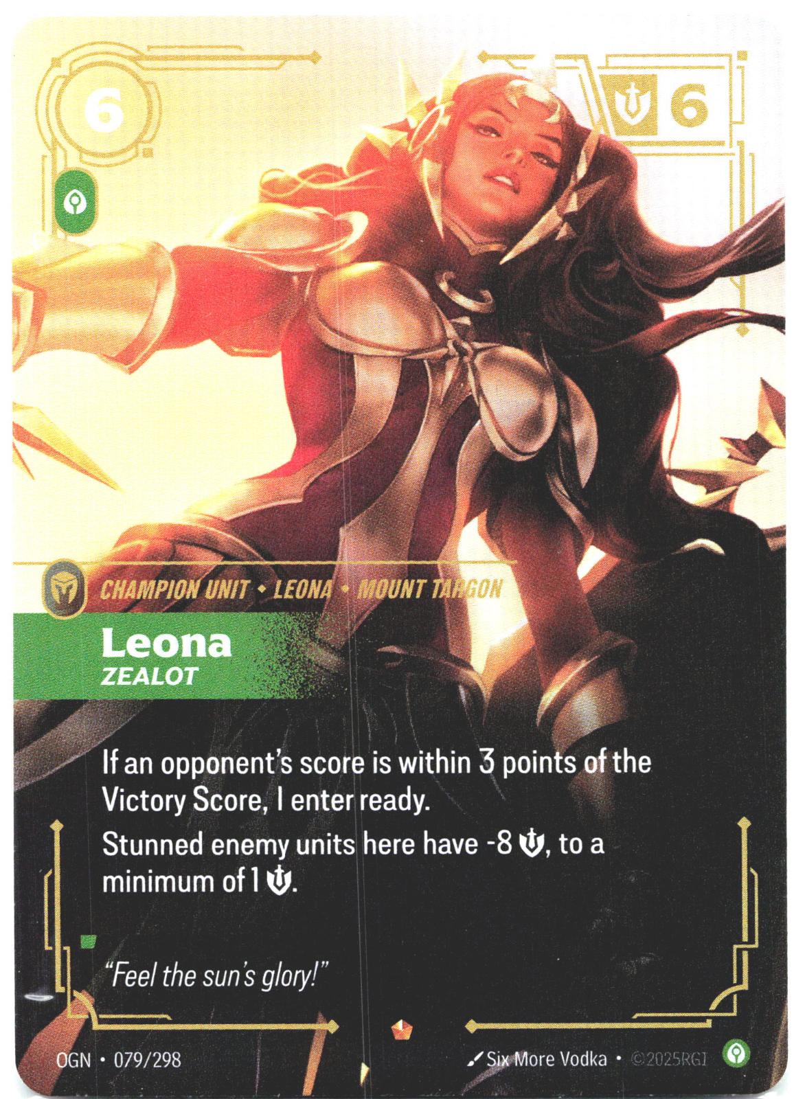 079/298 Leona - Zealot Foil Origins