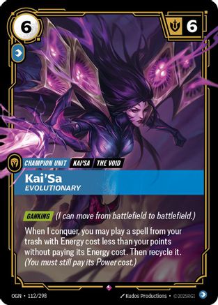 112/298 Kai'Sa - Evolutionary Foil Origins