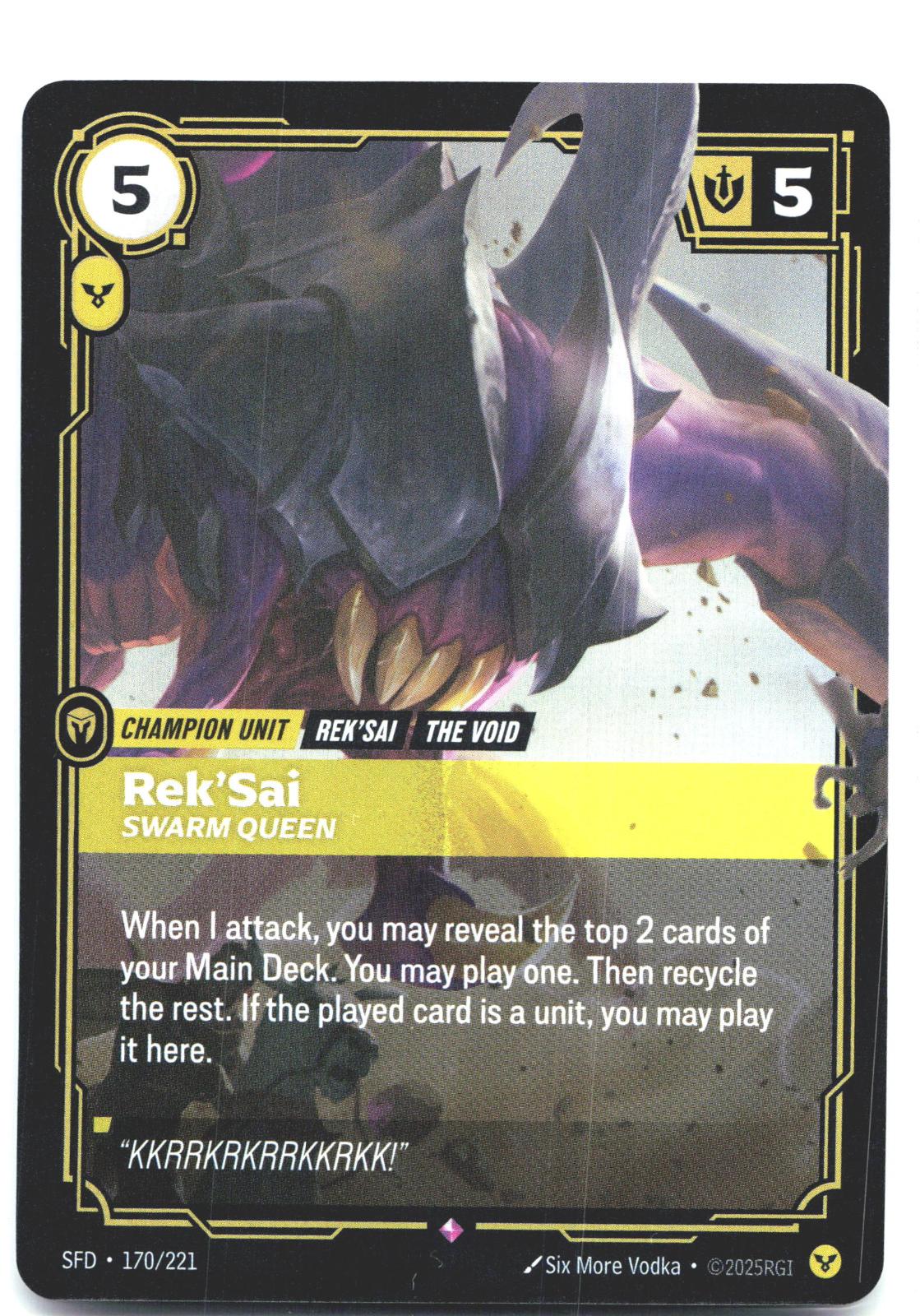 170/221 Rek'Sai - Swarm Queen Foil Spiritforged