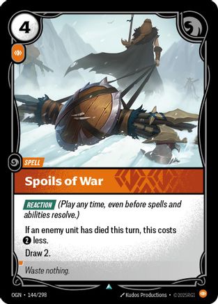 144/298 Spoils of War Origins