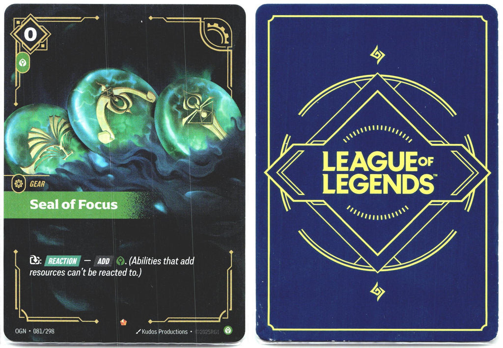 081/298 Seal of Focus Foil Origins