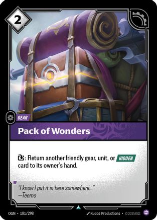 181/298 Pack of Wonders Origins