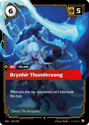 026/298 Brynhir Thundersong Foil Origins