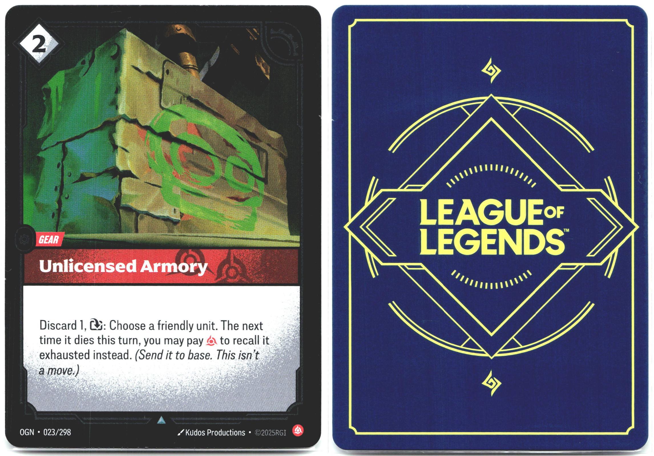 023/298 Unlicensed Armory Foil Origins