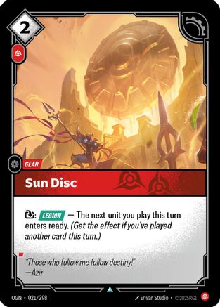 021/298 Sun Disc Origins
