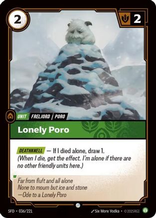 036/221 Lonely Poro Spiritforged