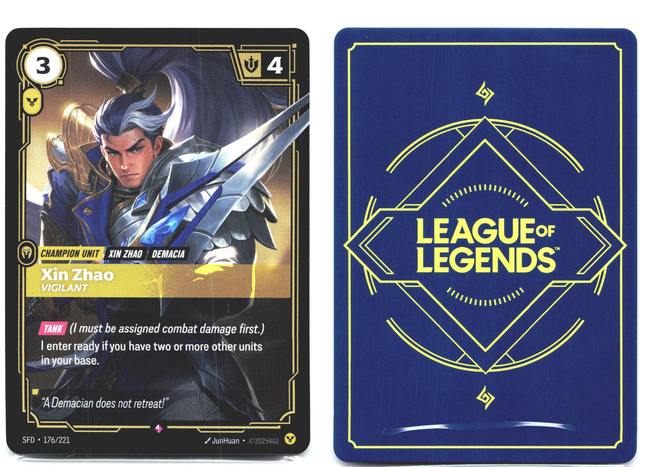 176/221 Xin Zhao - Vigilant Foil Spiritforged