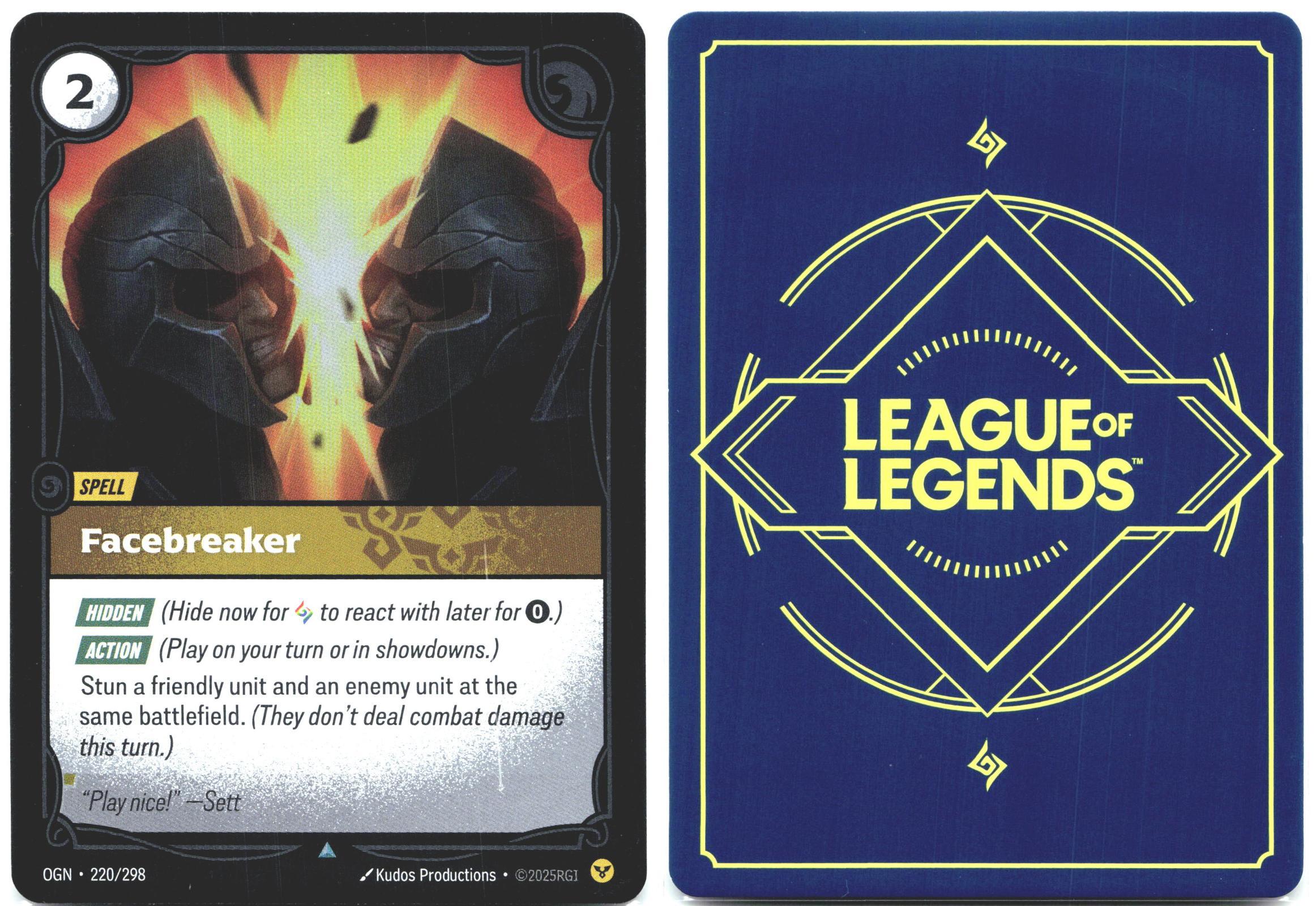 220/298 Facebreaker Foil Origins