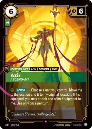 050/221 Azir - Ascendant Foil Spiritforged