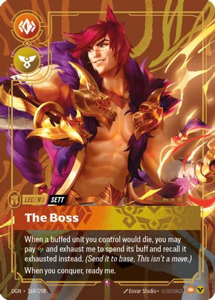269/298 Sett - The Boss Foil Origins