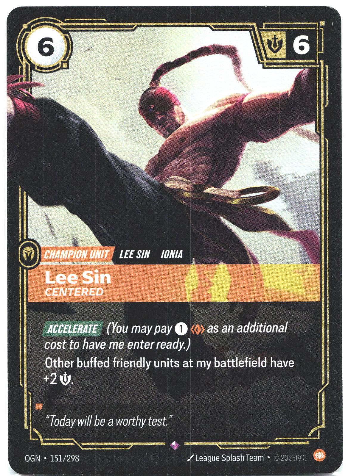 151/298 Lee Sin - Centered Foil Origins