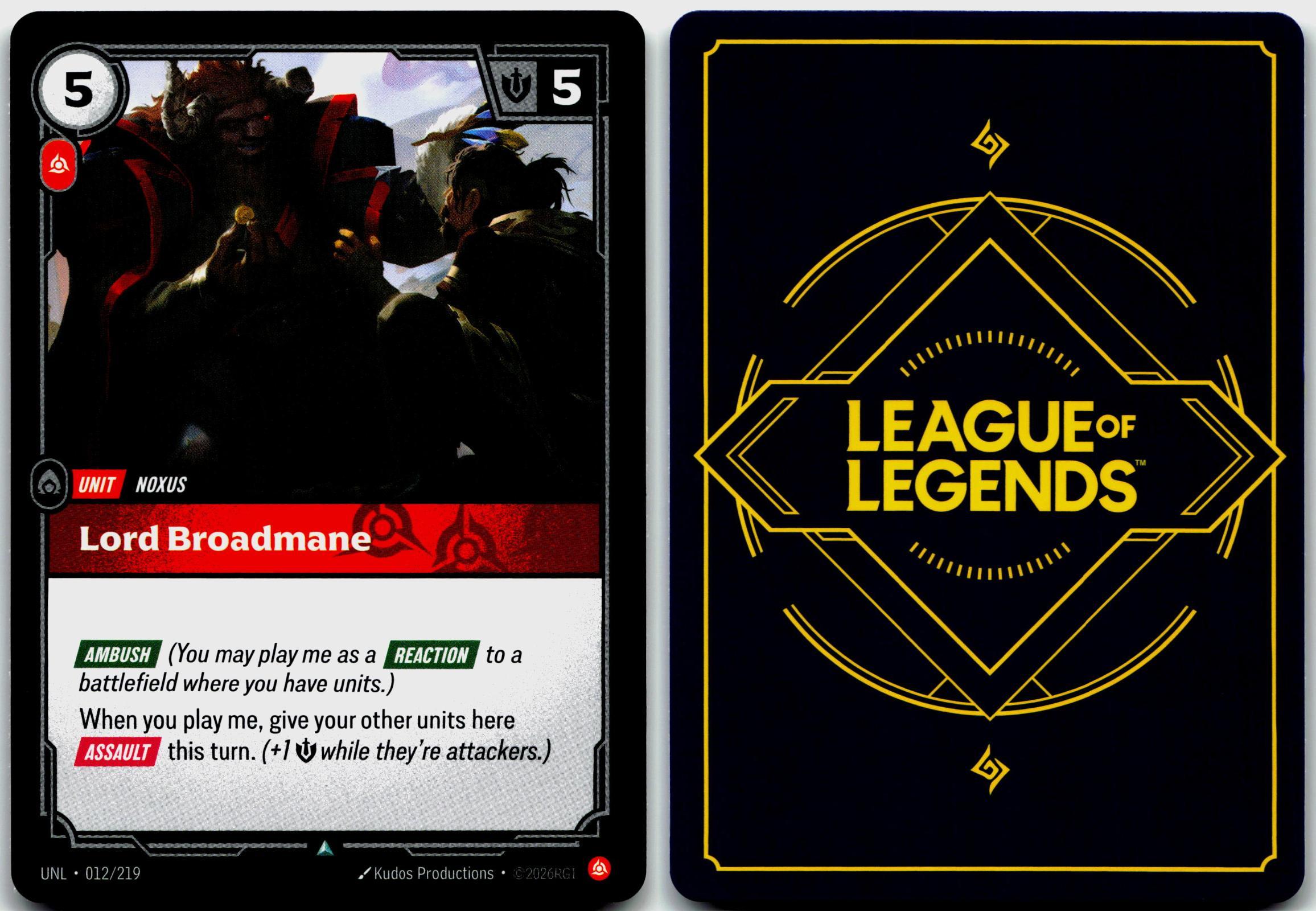 012/219 Lord Broadmane Unleashed
