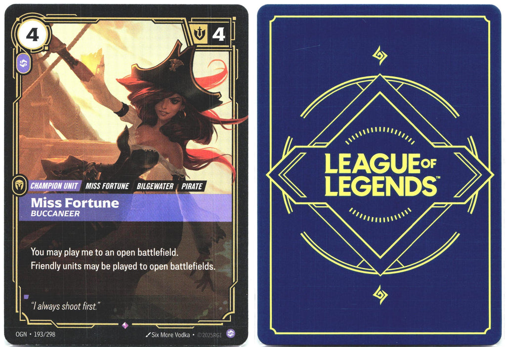 193/298 Miss Fortune - Buccaneer Foil Origins